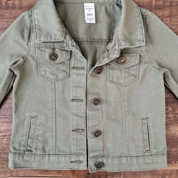 Carter's Olive Green Denim Jacket - Picture 11 of 11